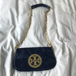Tory Burch clutch with gold chain strap